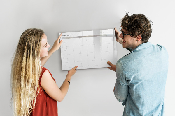 Tableau magnétique effaçable Menu pour toute la semaine