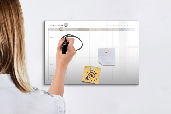 Tableau magnétique effaçable Menu pour toute la semaine