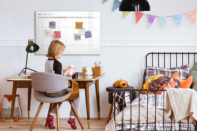 Tableau magnétique effaçable Menu pour toute la semaine