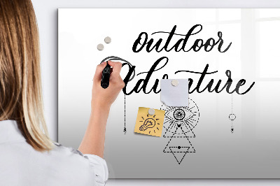 Tableau magnétique effaçable aventures en plein air