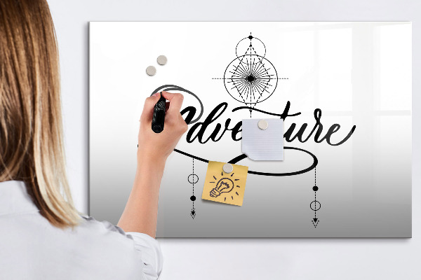 Tableau effaçable magnétique Tableau moderne pour photos et notes