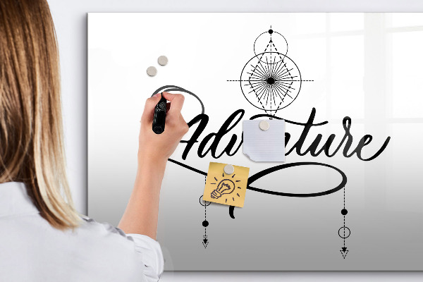 Tableau effaçable magnétique Tableau moderne pour photos et notes