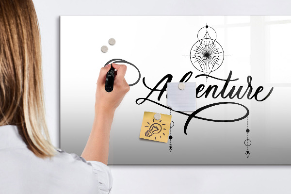 Tableau effaçable magnétique Tableau moderne pour photos et notes