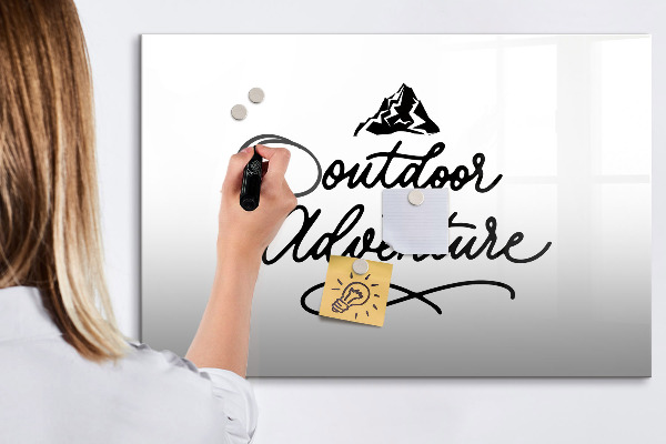 Tableau magnétique effaçable Un tableau pour les notes créatives et les photos
