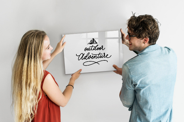 Tableau magnétique effaçable Un tableau pour les notes créatives et les photos