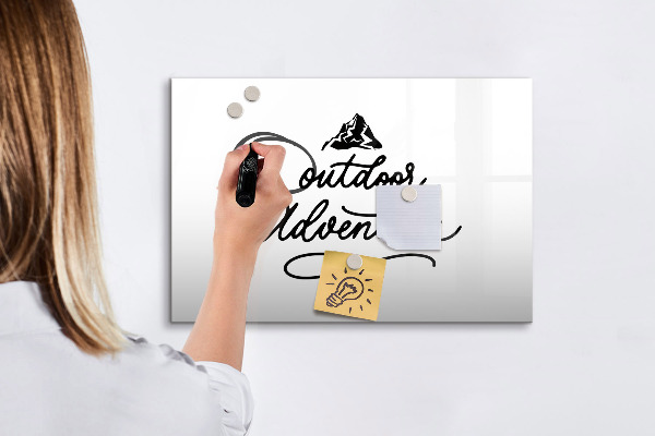 Tableau magnétique effaçable Un tableau pour les notes créatives et les photos