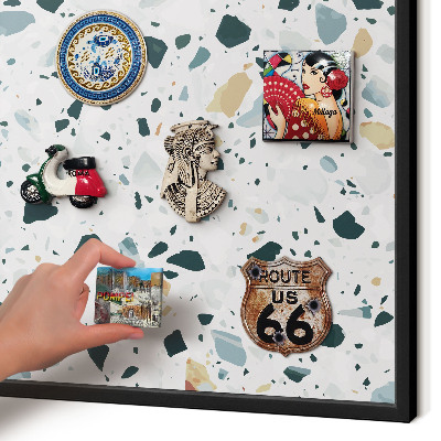 Panneau pour aimants souvenirs cadre noir Motifs dynamiques