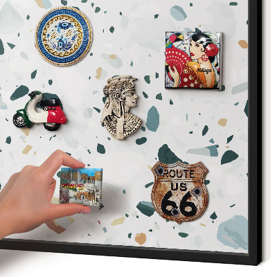 Panneau pour aimants souvenirs cadre noir Motifs dynamiques