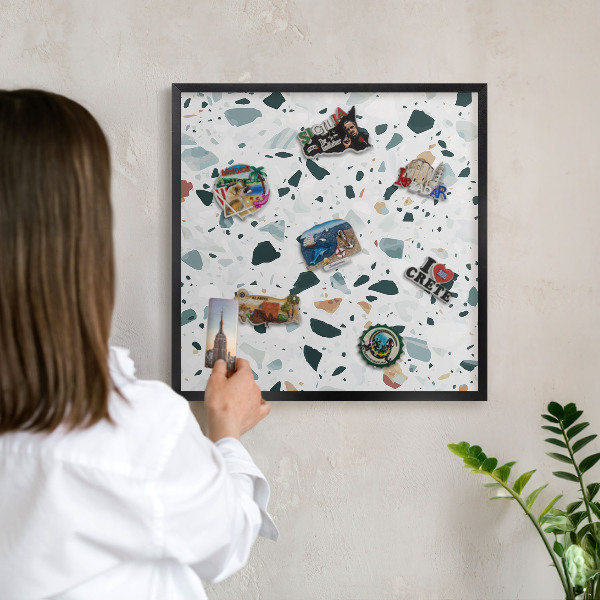 Panneau pour aimants souvenirs cadre noir Motifs dynamiques