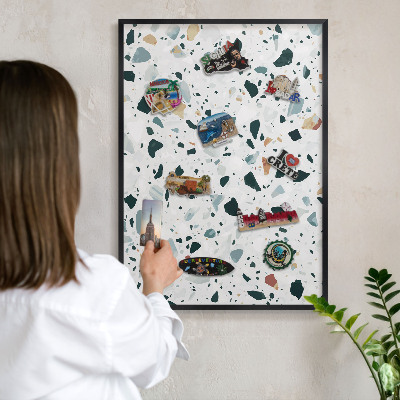 Panneau pour aimants souvenirs cadre noir Motifs dynamiques