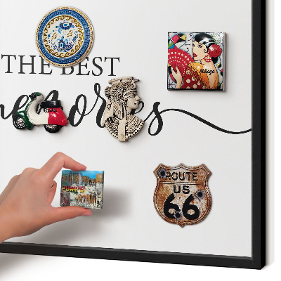 Tableau magnétique encadré de couleur noire Des souvenirs inspirants
