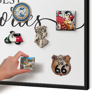 Tableau magnétique encadré de couleur noire Des souvenirs inspirants