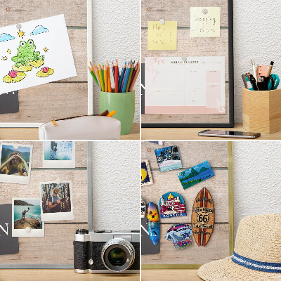 Panneau pour aimants souvenirs cadre noir De la motivation au quotidien