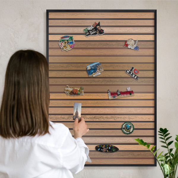 Tableau magnétique encadré de couleur noire Ceintures chaudes