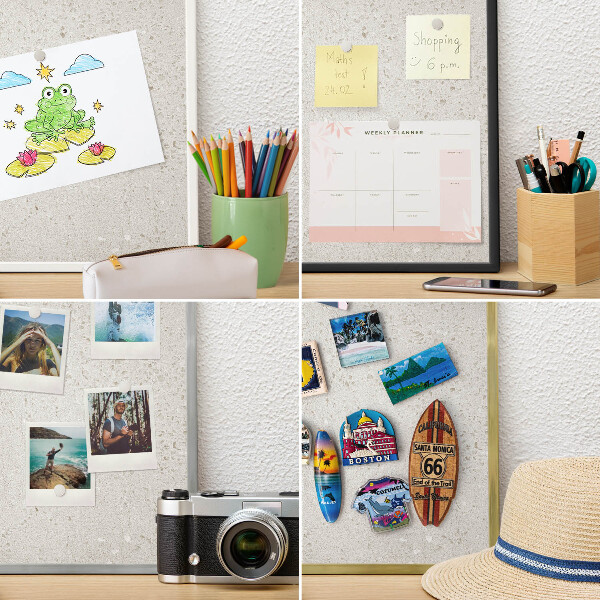 Panneau pour aimants souvenirs cadre noir Élégance subtile