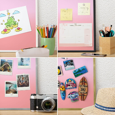 Panneau pour aimants souvenirs cadre noir Gradient délicat