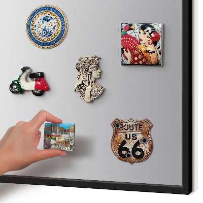 Tableau magnétique encadré de couleur noire Dégradé de gris