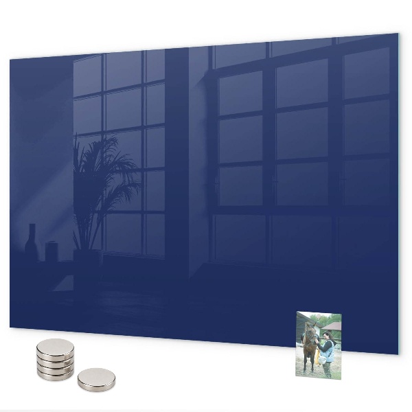 Tableau magnétique mural couleur bleu marine