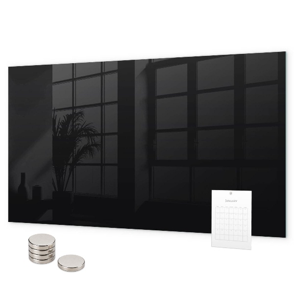 Tableau magnétique mural Couleur noire