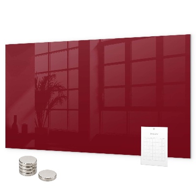 Tableau magnétique mural couleur bordeaux