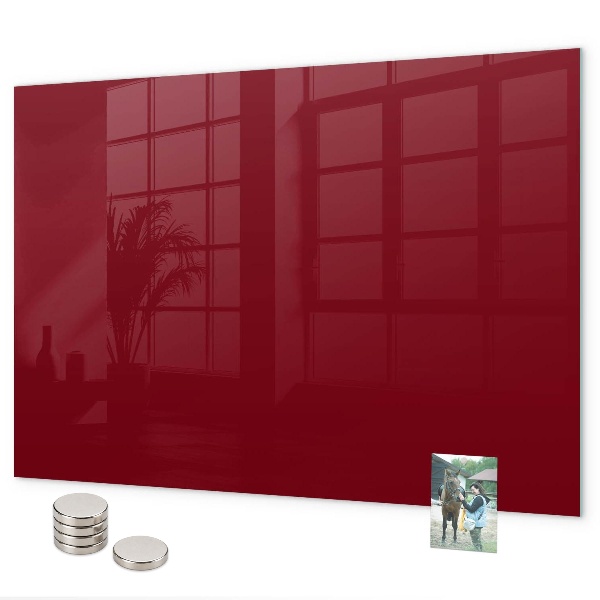Tableau magnétique mural couleur bordeaux