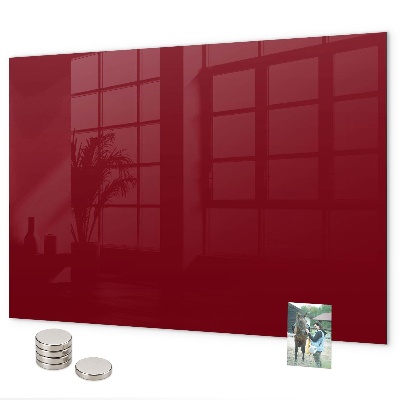 Tableau magnétique mural couleur bordeaux