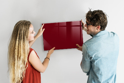 Tableau magnétique mural couleur bordeaux