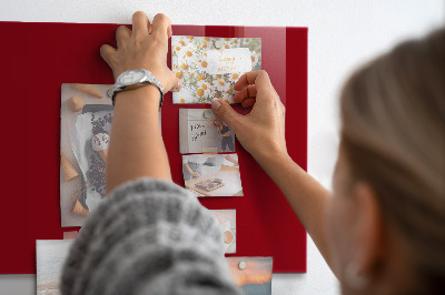 Tableau magnétique couleur rouge