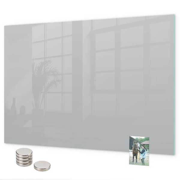 Tableau magnétique mural couleur gris clair