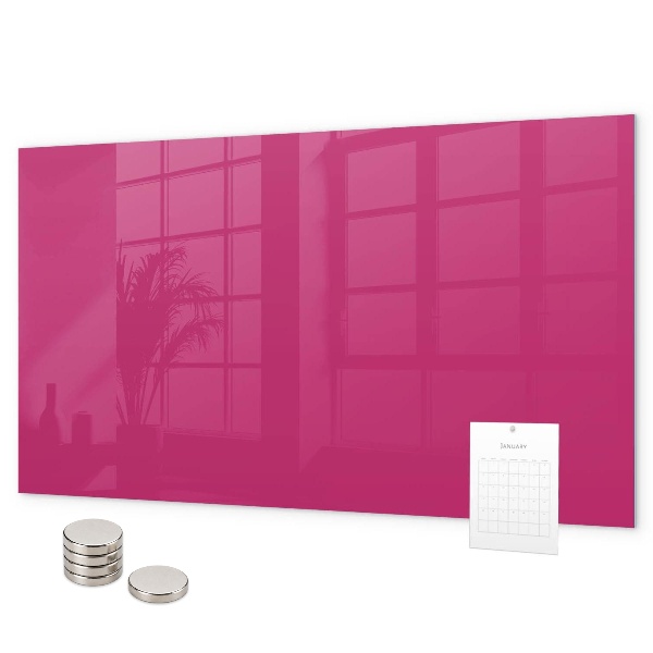 Tableau magnétique Couleur rose intense