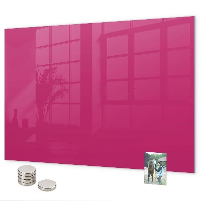 Tableau magnétique Couleur rose intense