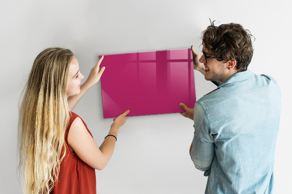 Tableau magnétique Couleur rose intense