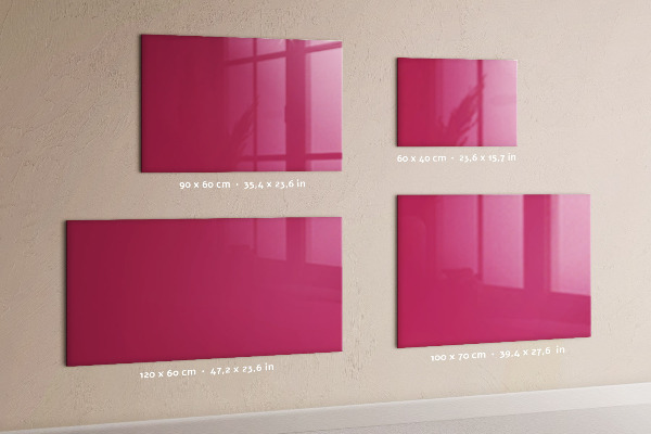 Tableau magnétique Couleur rose intense