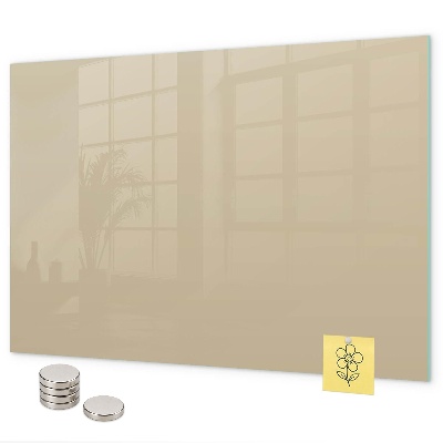 Tableau magnétique mural couleur beige