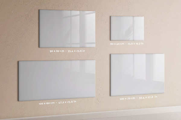 Tableau magnétique mural Couleur : blanc foncé