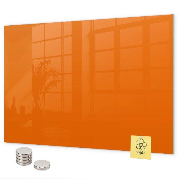 Tableau magnétique couleur orange