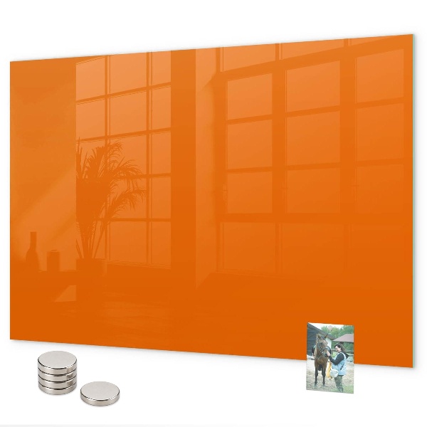 Tableau magnétique couleur orange