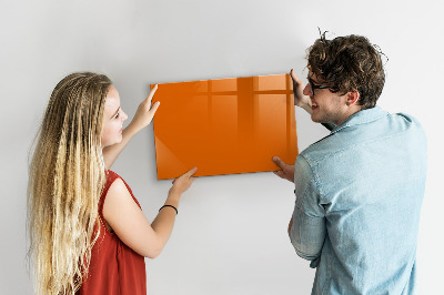 Tableau magnétique couleur orange