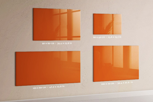 Tableau magnétique couleur orange