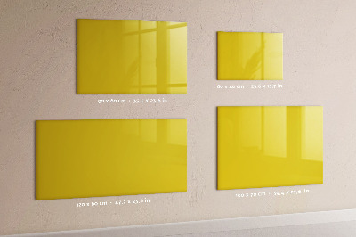 Tableau magnétique couleur jaune clair