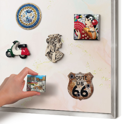 Tableau magnétique décoratif avec cadre argenté Élégance pastel