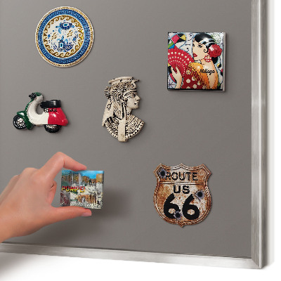 Tableau pour collection d'aimants cadre argenté Gris foncé