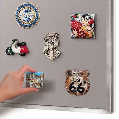 Tableau magnétique décoratif avec cadre argenté Gris cendré