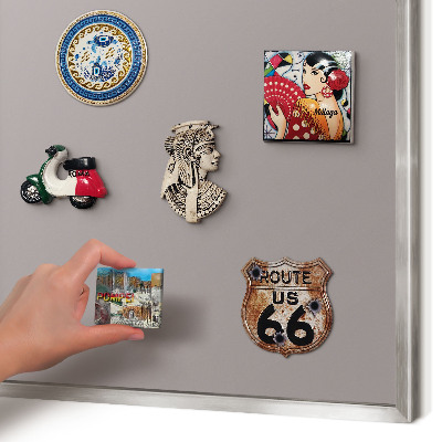 Tableau magnétique décoratif avec cadre argenté Gris cendré