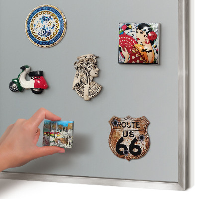 Tableau magnétique décoratif avec cadre argenté Dégradé bleu