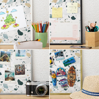 Tableau magnétique avec cadre de couleur dorée Motifs dynamiques
