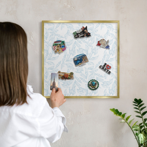 Tableau pour aimants cadre doré Thème clair