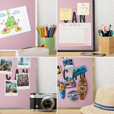 Tableau magnétique avec cadre de couleur dorée De la motivation au quotidien