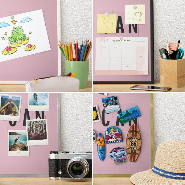 Tableau magnétique avec cadre de couleur dorée De la motivation au quotidien