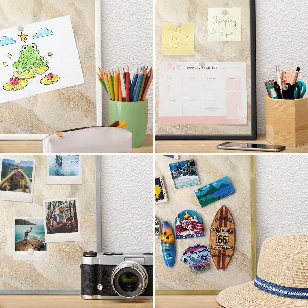 Tableau pour aimants cadre doré Motif tropical